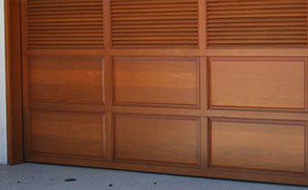 Custom wood garage doors